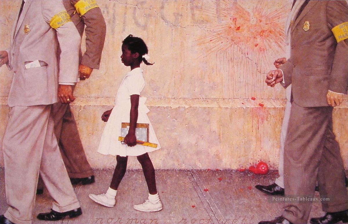 the problem we all live with 1935 Norman Rockwell Oil Paintings